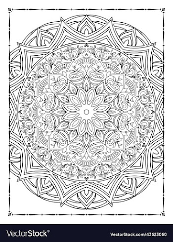 adults mandala coloring page for kdp