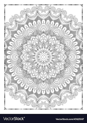 adults mandala coloring page for kdp