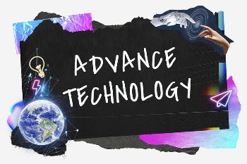 Advance technology word typography, neon | Free Photo - rawpixel