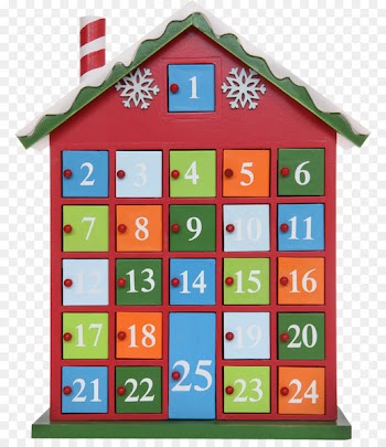 Advent Calendars Christmas Day Holiday Wooden House Advent Calendar - christmas 