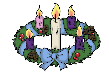 advent wreath by the black clover clipart | Advent