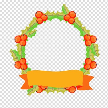 Advent wreath , Hand-painted banner garland transparent background PNG clipart