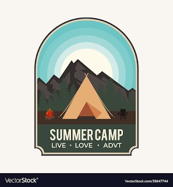 adventure logo design template camp logo