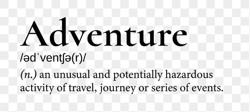 Adventure png dictionary word sticker, | Free PNG - rawpixel