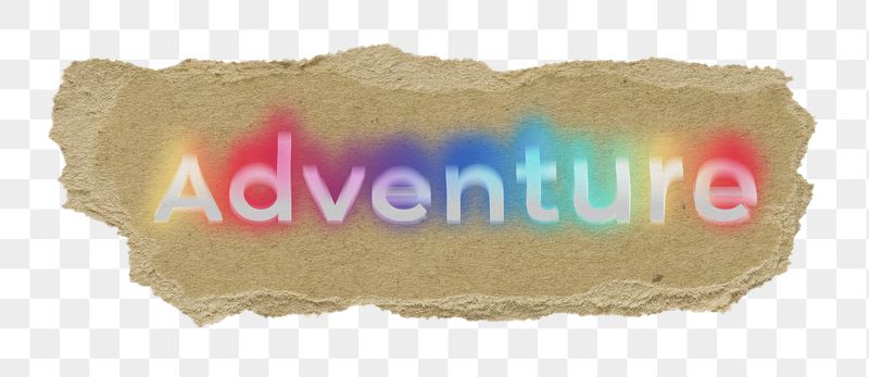 Adventure png ripped paper word | Free PNG - rawpixel