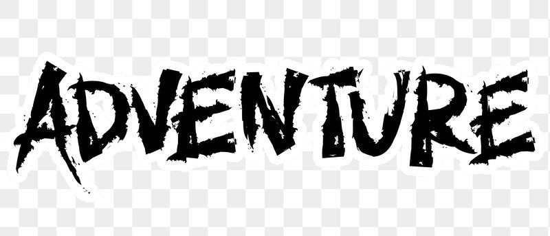 Adventure png word sticker typography, | Free PNG - rawpixel