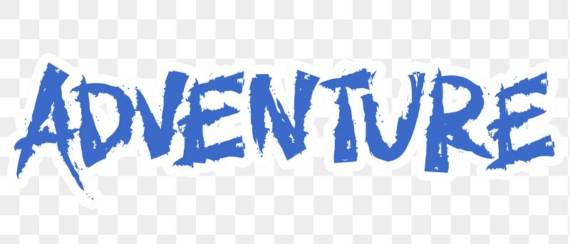 Adventure png word sticker typography, | Free PNG - rawpixel