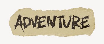 Adventure word, torn craft paper | Free PSD - rawpixel