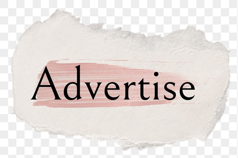Advertise png ripped paper word | Free PNG - rawpixel