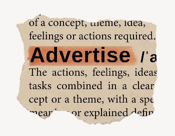Advertise ripped dictionary, editable word | Free PSD - rawpixel