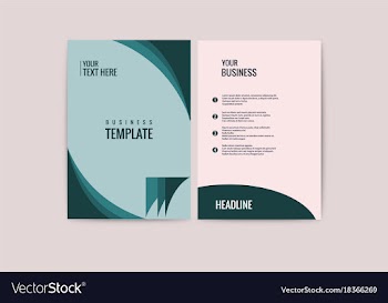Advertisement flyer design elements modern style vector image