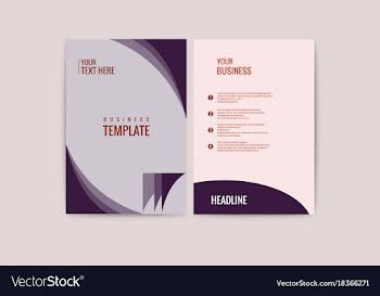 Advertisement flyer design elements modern style vector image