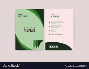 Advertisement flyer design elements modern style vector image