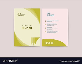 Advertisement flyer design elements modern style vector image