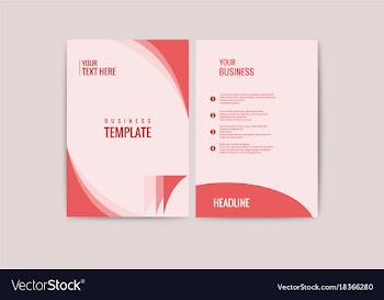 Advertisement flyer design elements modern style vector image