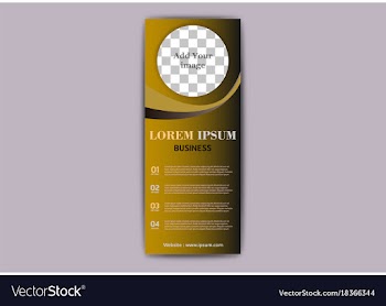 Advertisement flyer design elements modern style vector image