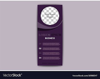 Advertisement flyer design elements modern style vector image