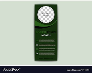 Advertisement flyer design elements modern style vector image