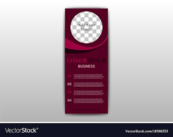 Advertisement flyer design elements modern style vector image