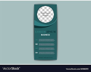 Advertisement flyer design elements modern style vector image