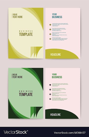 Advertisement flyer design elements modern style vector image