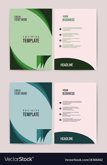 Advertisement flyer design elements modern style vector image