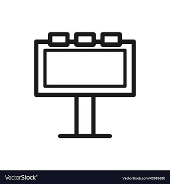 advertising icon in trendy flat style