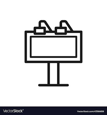 advertising icon in trendy flat style