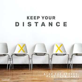 Advice on keeping your distance by WHO vector social ad | Free  vector - 2320260