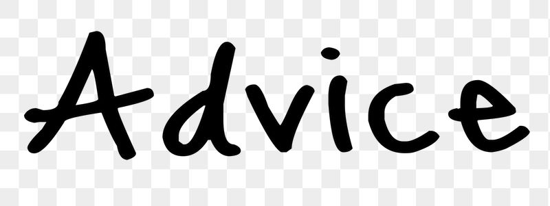 Advice png word, minimal typography | Free PNG - rawpixel