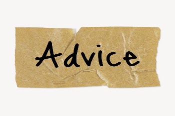 Advice word typography, kraft paper | Free PSD - rawpixel