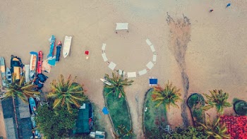 Aerial Brown Beach