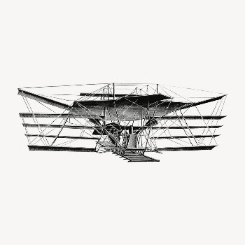 Aerial machine collage element, hand | Free PSD Illustration - rawpixel