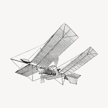 Aerial machine collage element, hand | Free PSD Illustration - rawpixel