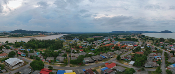Aerial Panorama Photography of City