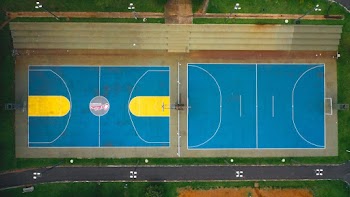 Aerial Photo of Basketball Court