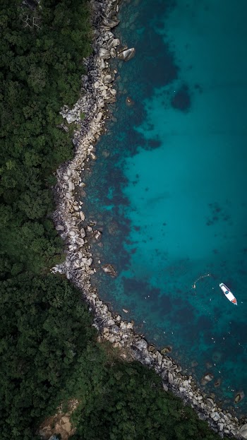 Aerial Photo of Body of Water