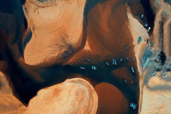 Aerial Photo of Cars