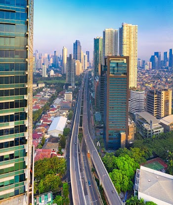Aerial Photo of City