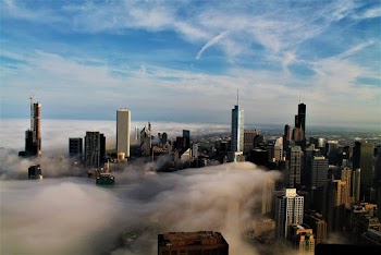 Aerial Photo of City Buildings