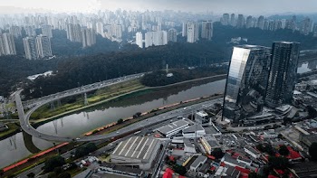 Aerial Photo of City Buildings