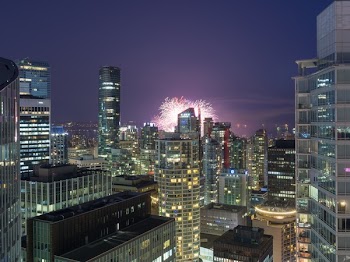 Aerial Photo of City Buildings