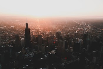 Aerial Photo of City Buildings