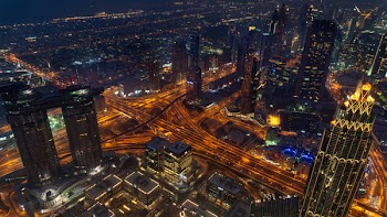 Aerial Photo of City High Rise Buildings
