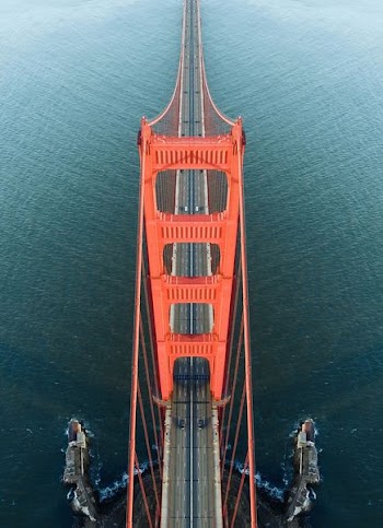 aerial photo of Golden Gate Bridge during daytime
