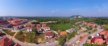 Aerial Photo of Houses Beside Forest