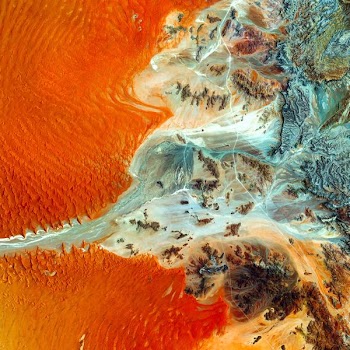 aerial photo of island