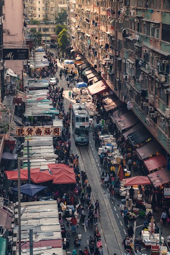 Aerial Photo Of Market