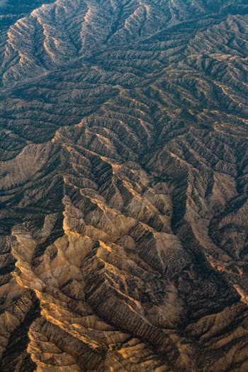 aerial photo of mountain