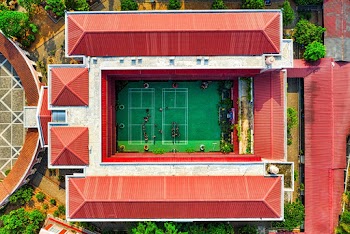 Aerial Photo of School